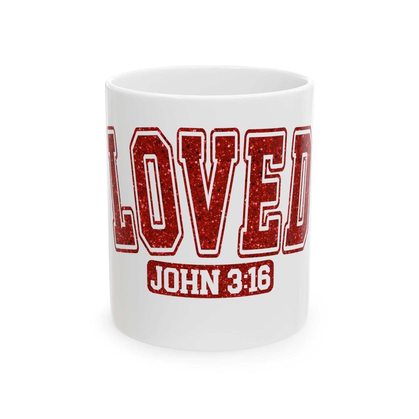 Coffee Mug Loved John 3:16 Religious Gift Ceramic Cup