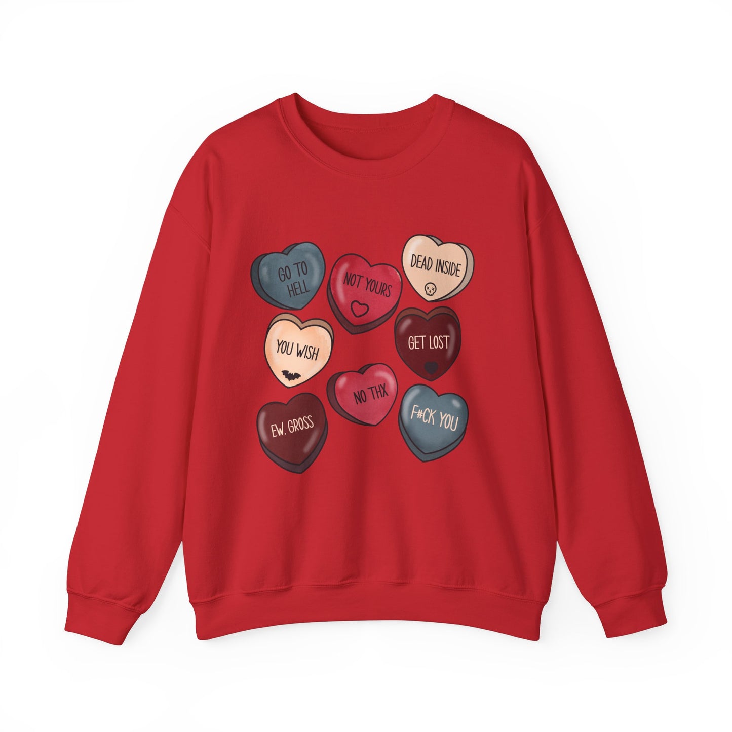 Sarcastic Valentines Hearts Sweatshirt