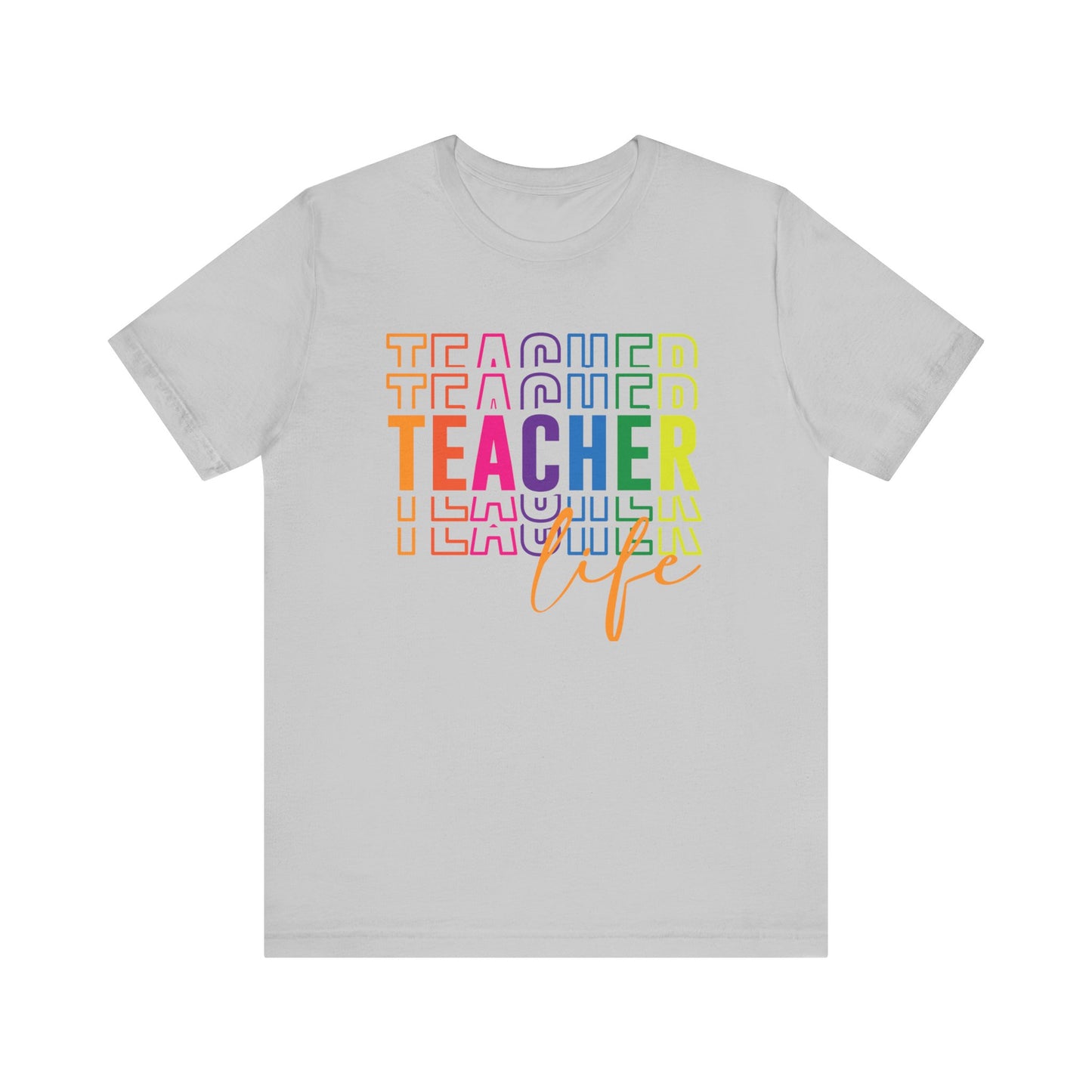 Teacher Life Tee in Multi Color