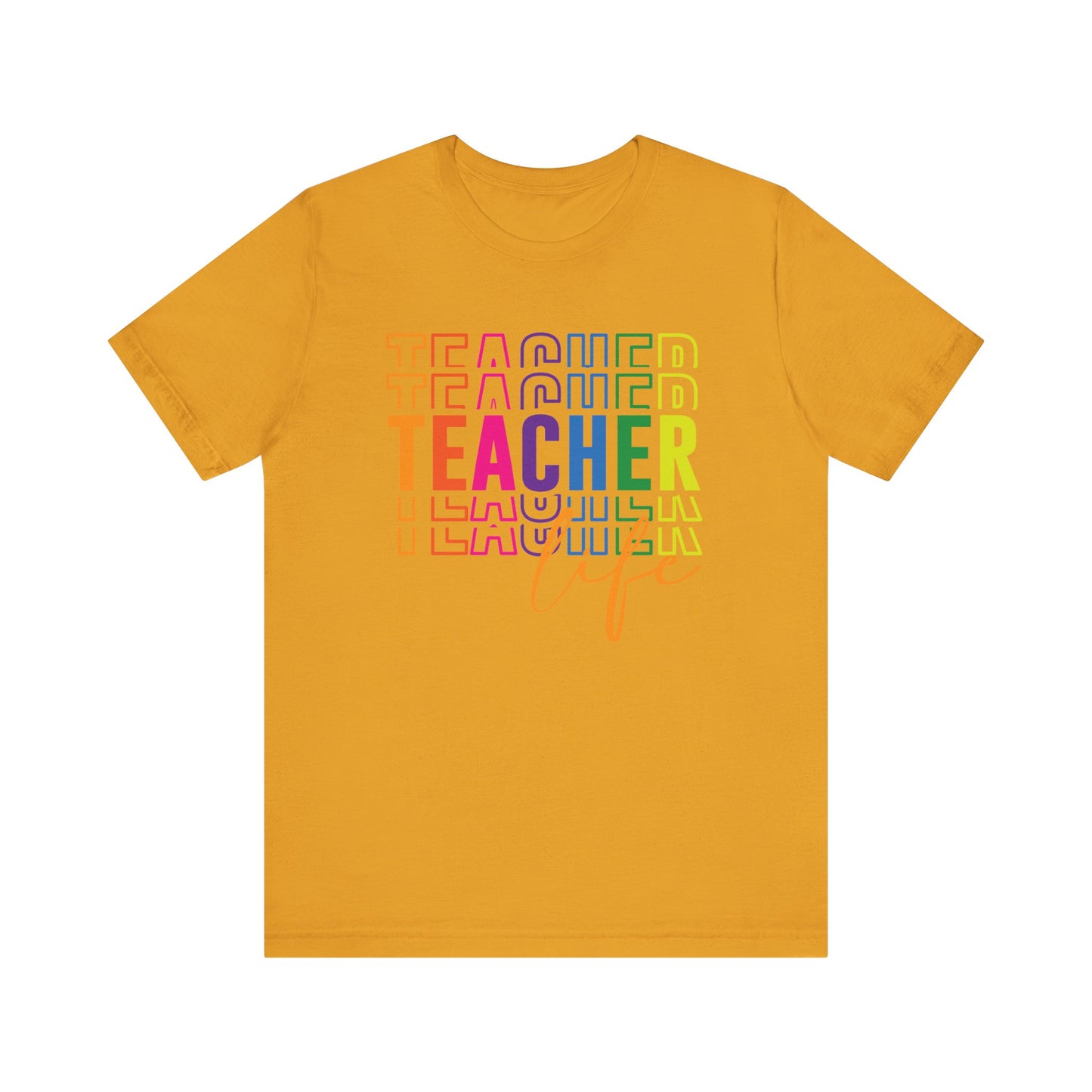 Teacher Life Tee in Multi Color