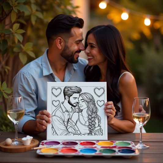 Sip and Paint Fun and Creative Guide for couples, Groups, or Solo