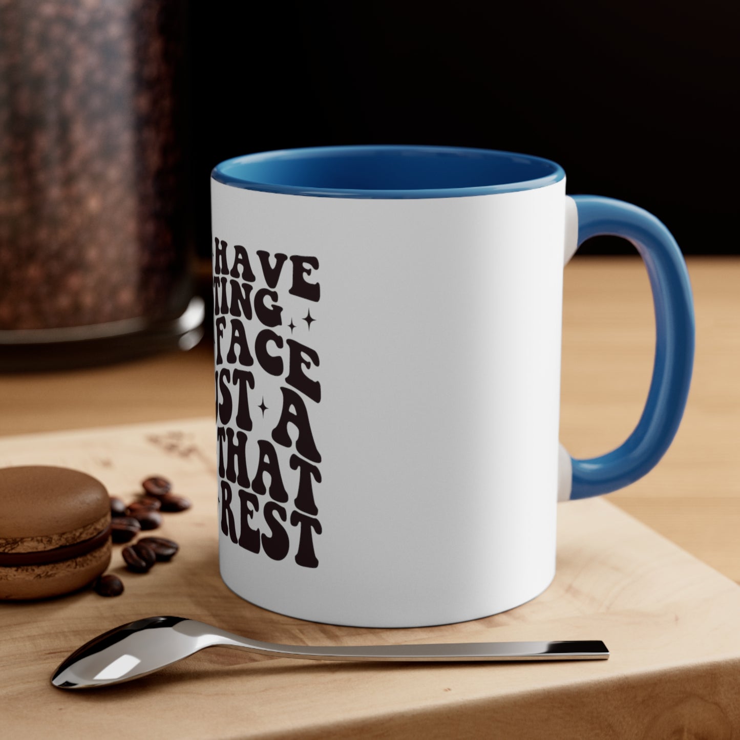 I'm Just Tired Accent Coffee Mug, 11oz