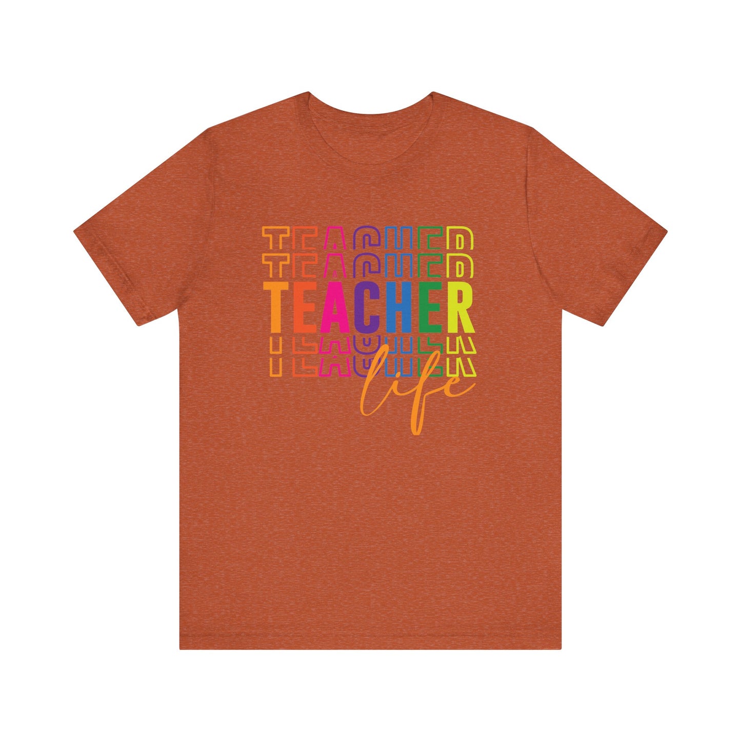 Teacher Life Tee in Multi Color