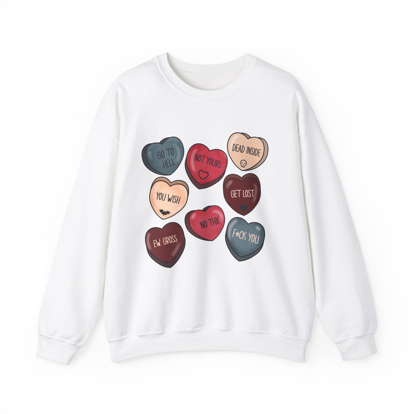 Sarcastic Valentines Hearts Sweatshirt