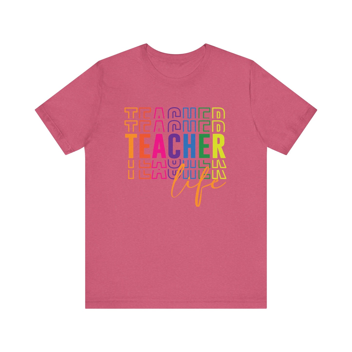 Teacher Life Tee in Multi Color