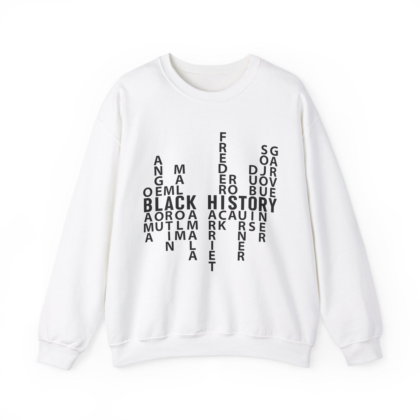 Black History Month Puzzle Art Crewneck Sweatshirt