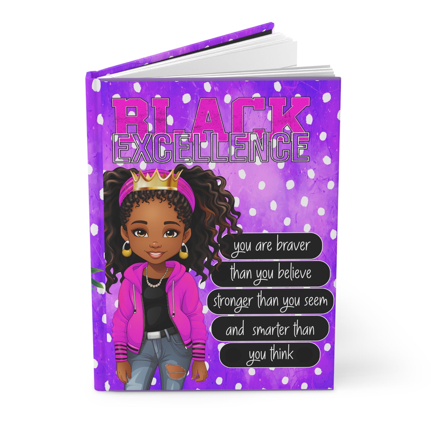 Black Excellence Hardcover Journal Matte