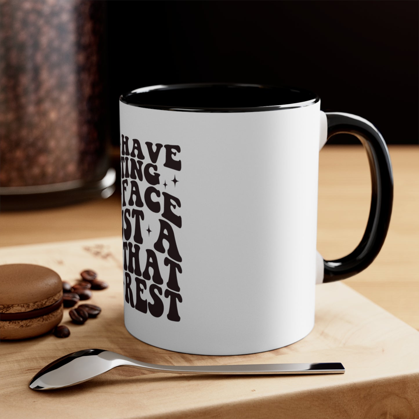 I'm Just Tired Accent Coffee Mug, 11oz