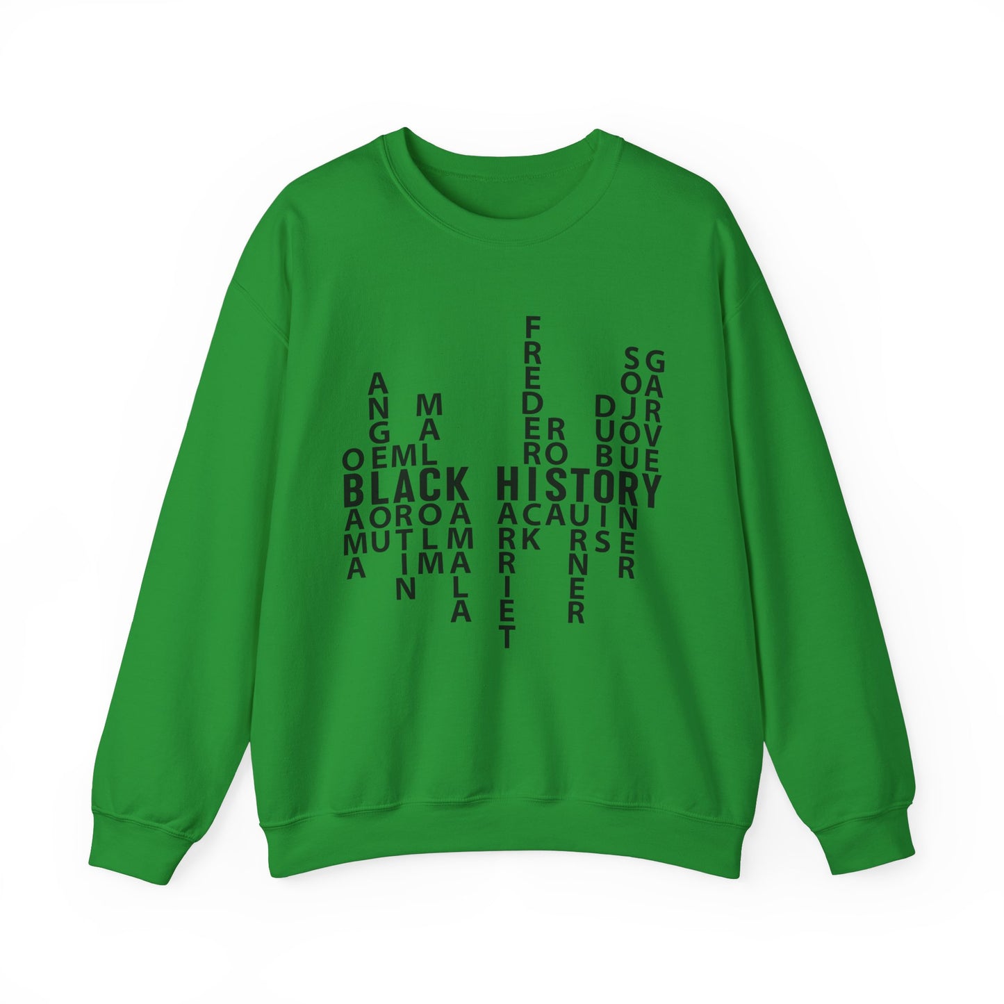 Black History Month Puzzle Art Crewneck Sweatshirt