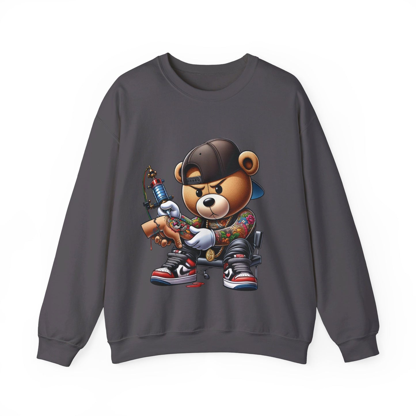 Tattoo Teddy  Crewneck Sweatshirt