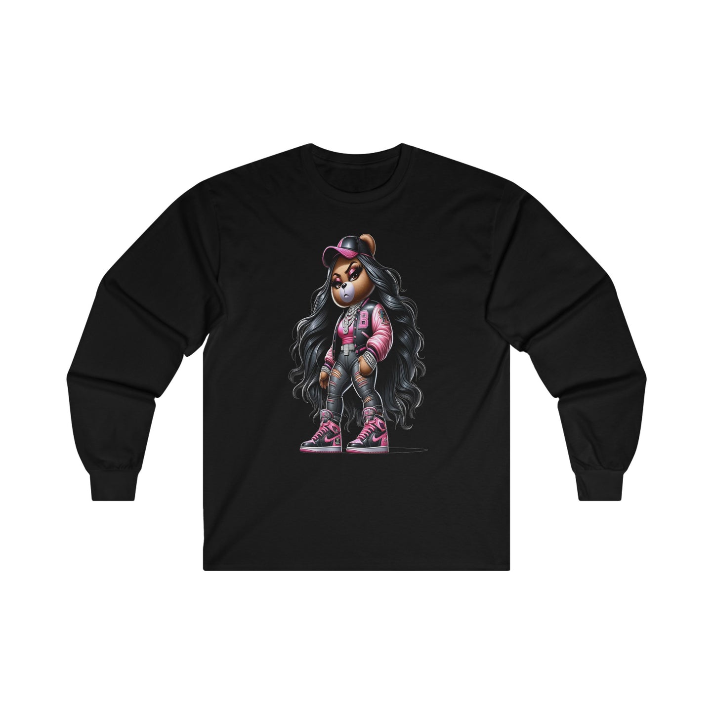 Varsity Blues Pink Lady Long Sleeve Tee