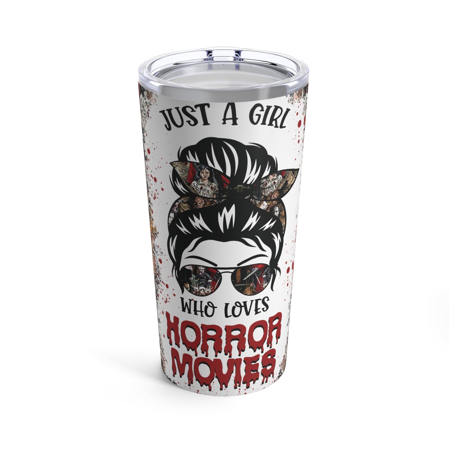 Just a Girl That Loves Horror Stories 20 oz Stainless Steel Tumbler