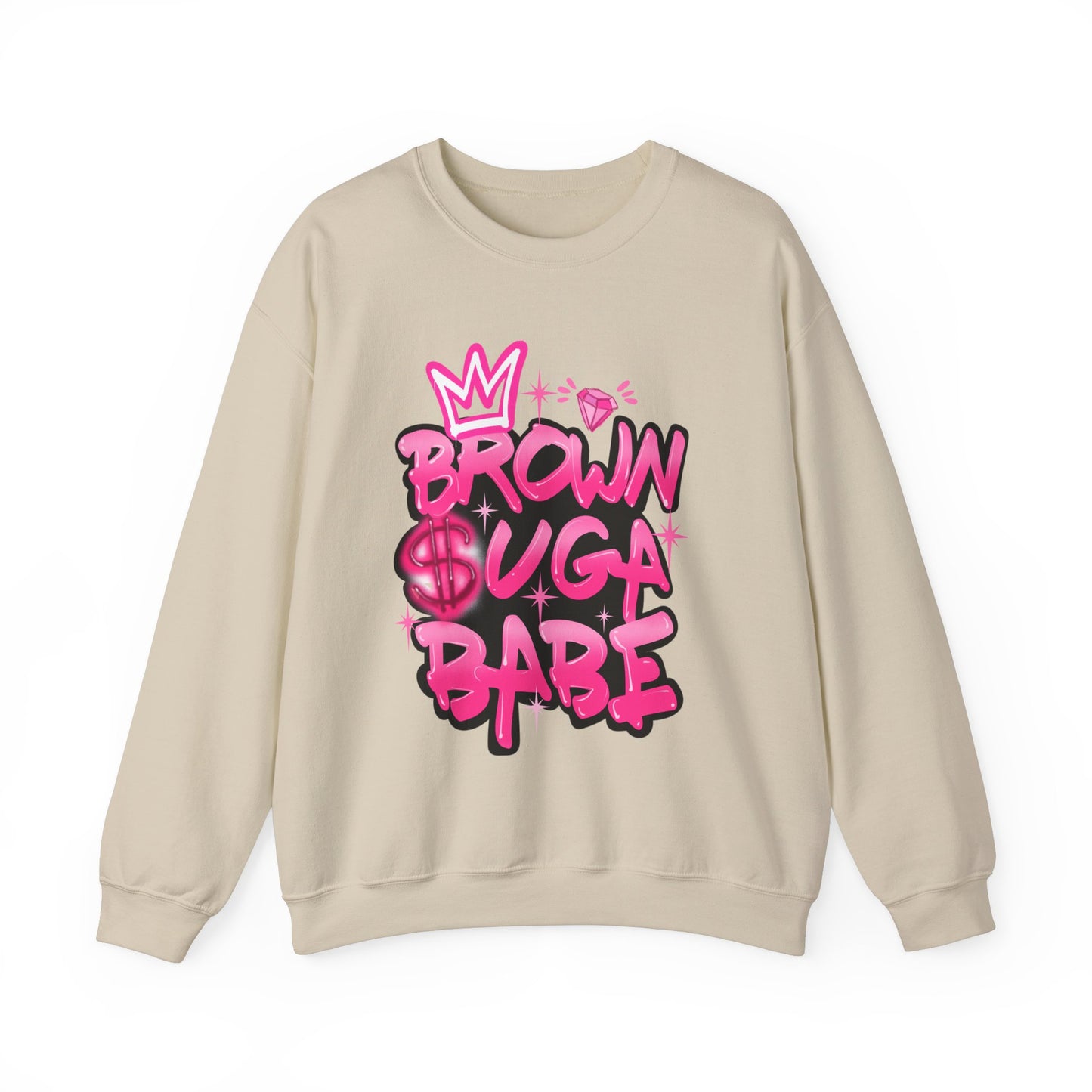 Brown Suga Babe (Pink) Crewneck Sweatshirt