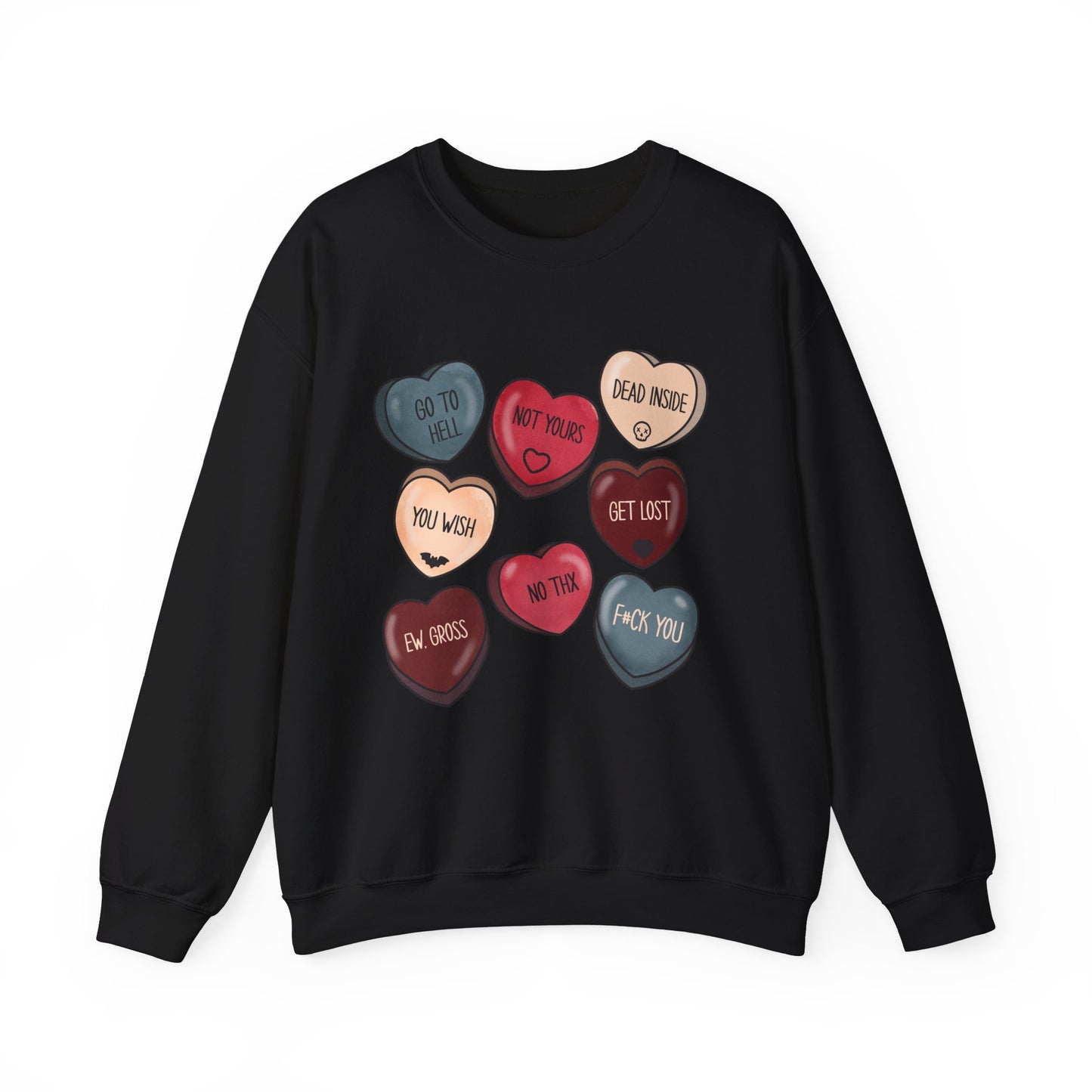 Sarcastic Valentines Hearts Sweatshirt