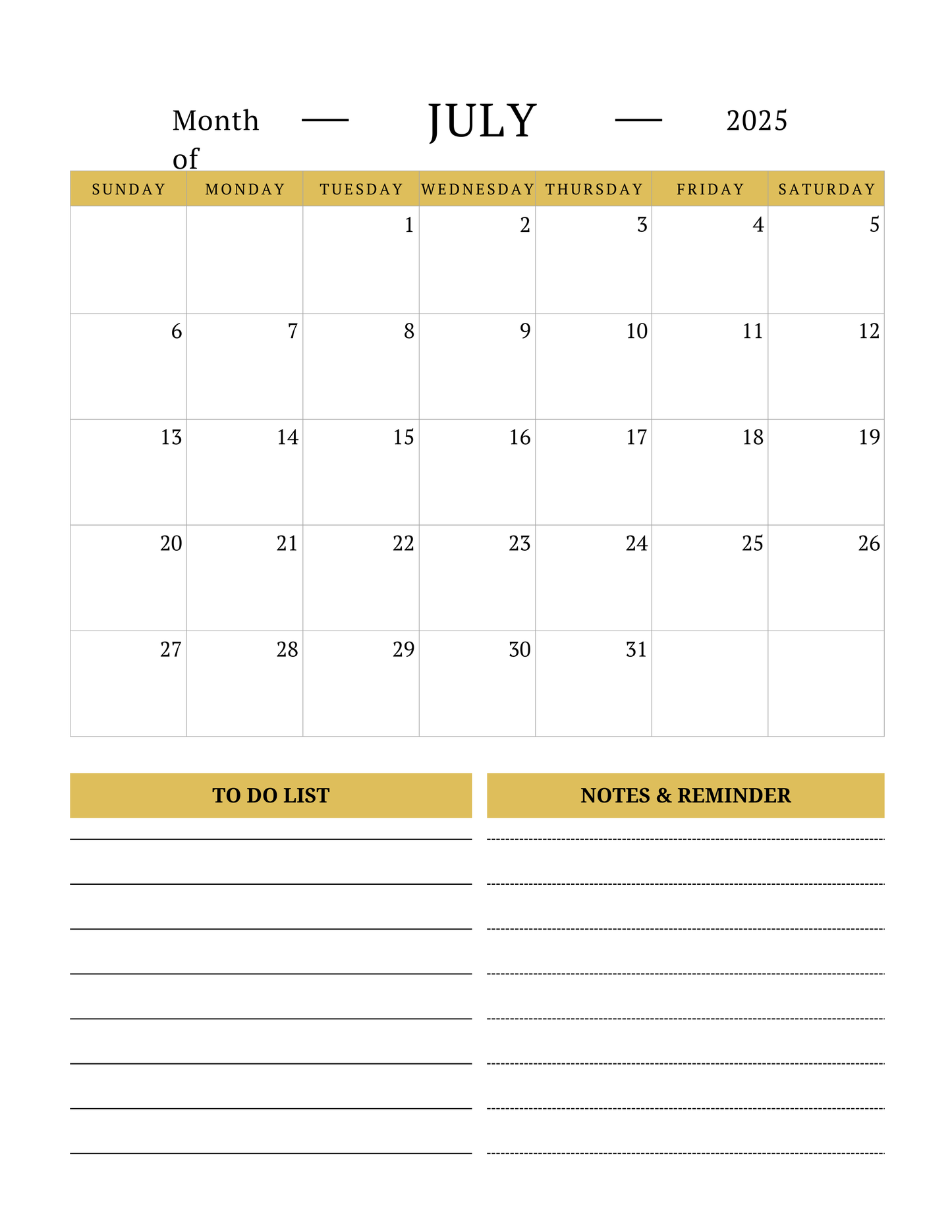 Self Care Planner