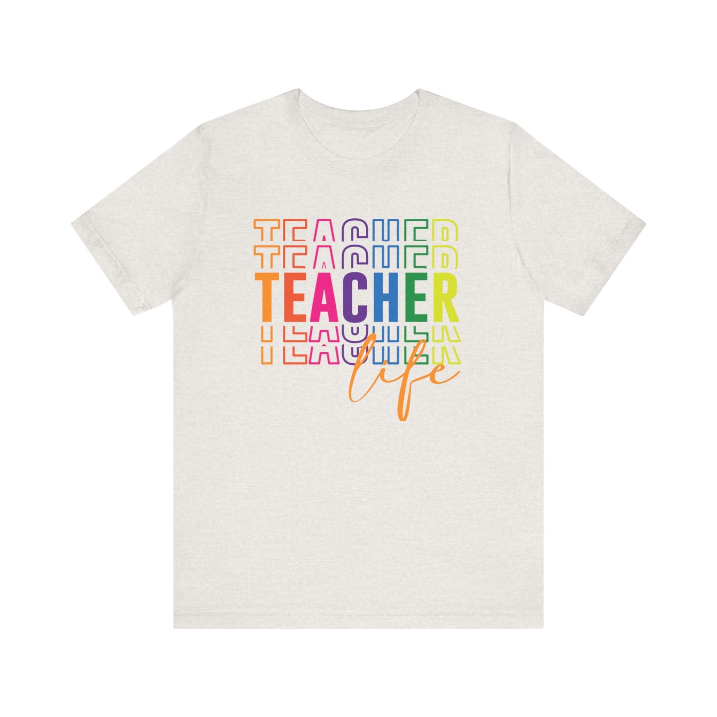 Teacher Life Tee in Multi Color