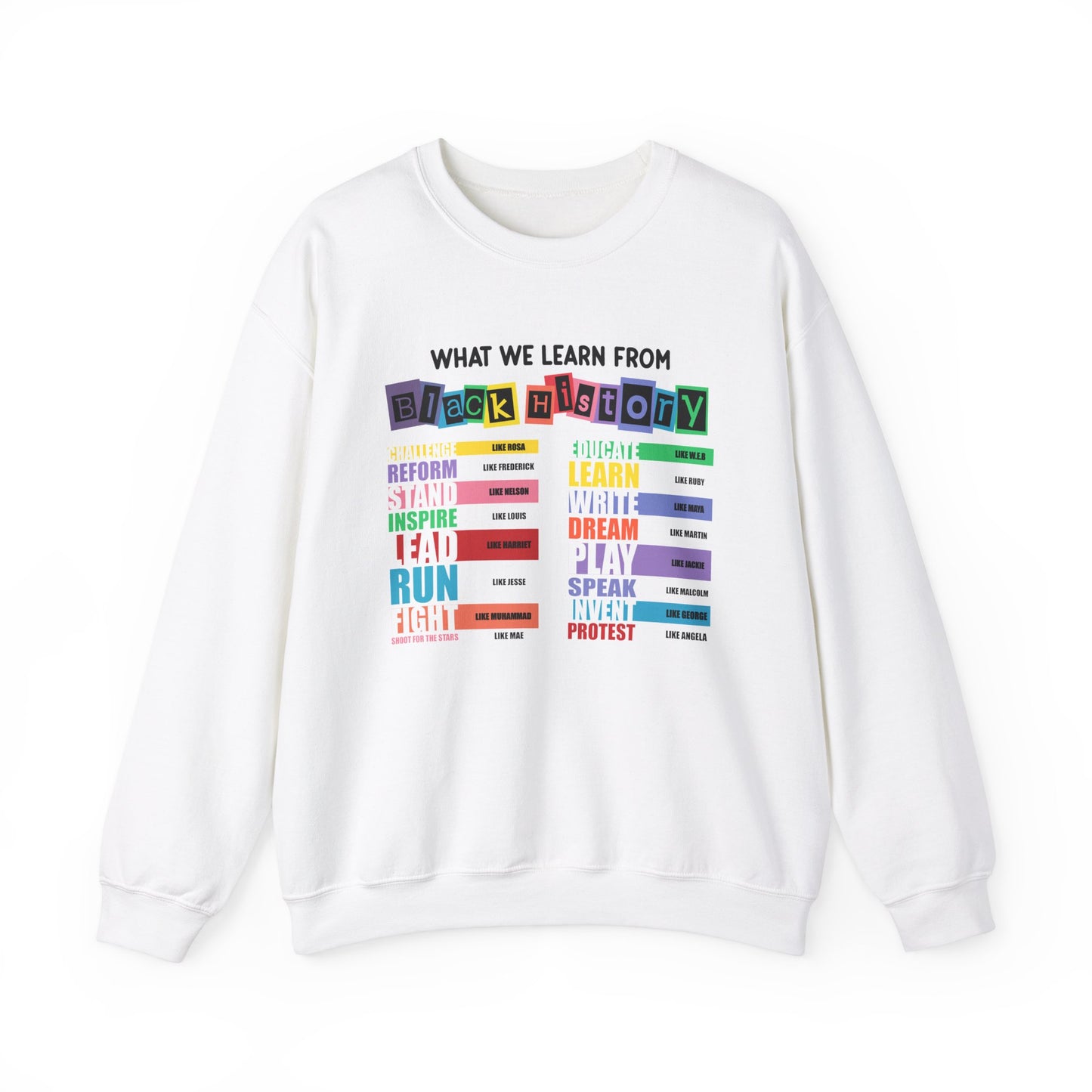 What Did We Learn from Black History Crewneck Sweatshirt