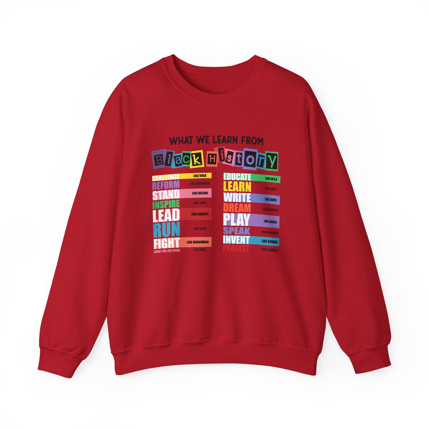 What Did We Learn from Black History Crewneck Sweatshirt