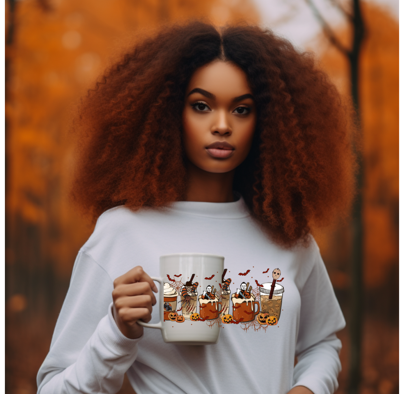 Halloween Horror Coffee T-shirt