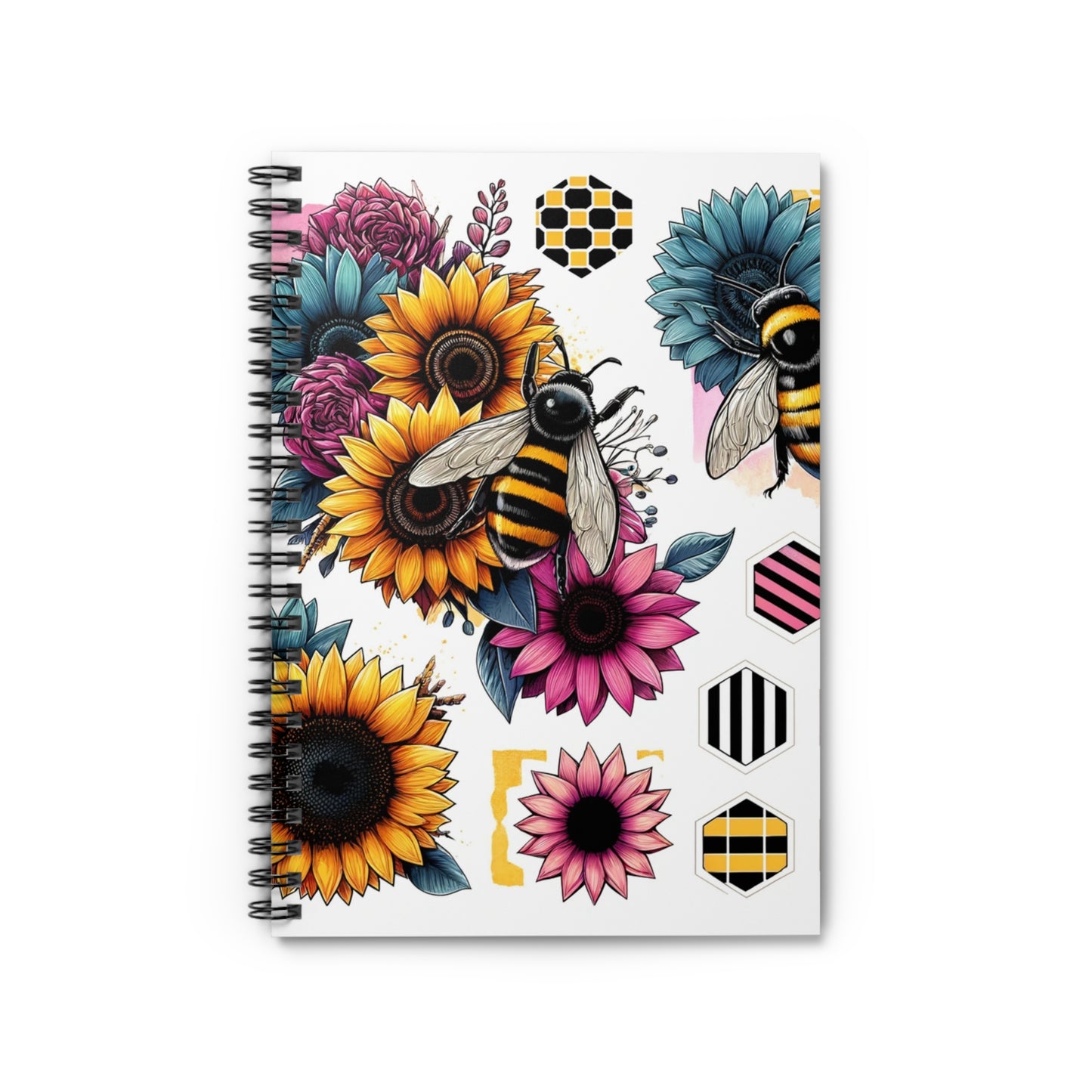 Beez With It Spiral Notebook - Ruled Line