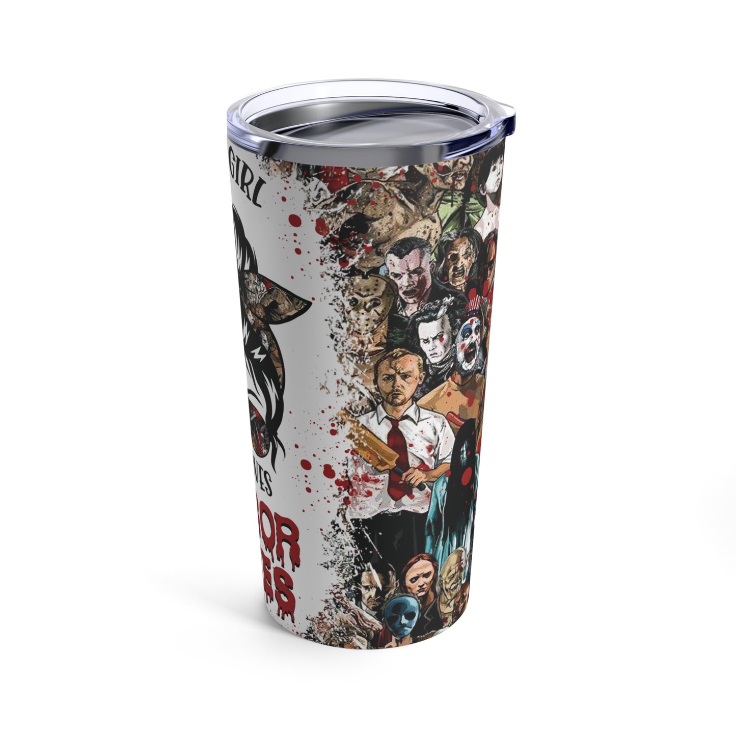 Just a Girl That Loves Horror Stories 20 oz Stainless Steel Tumbler