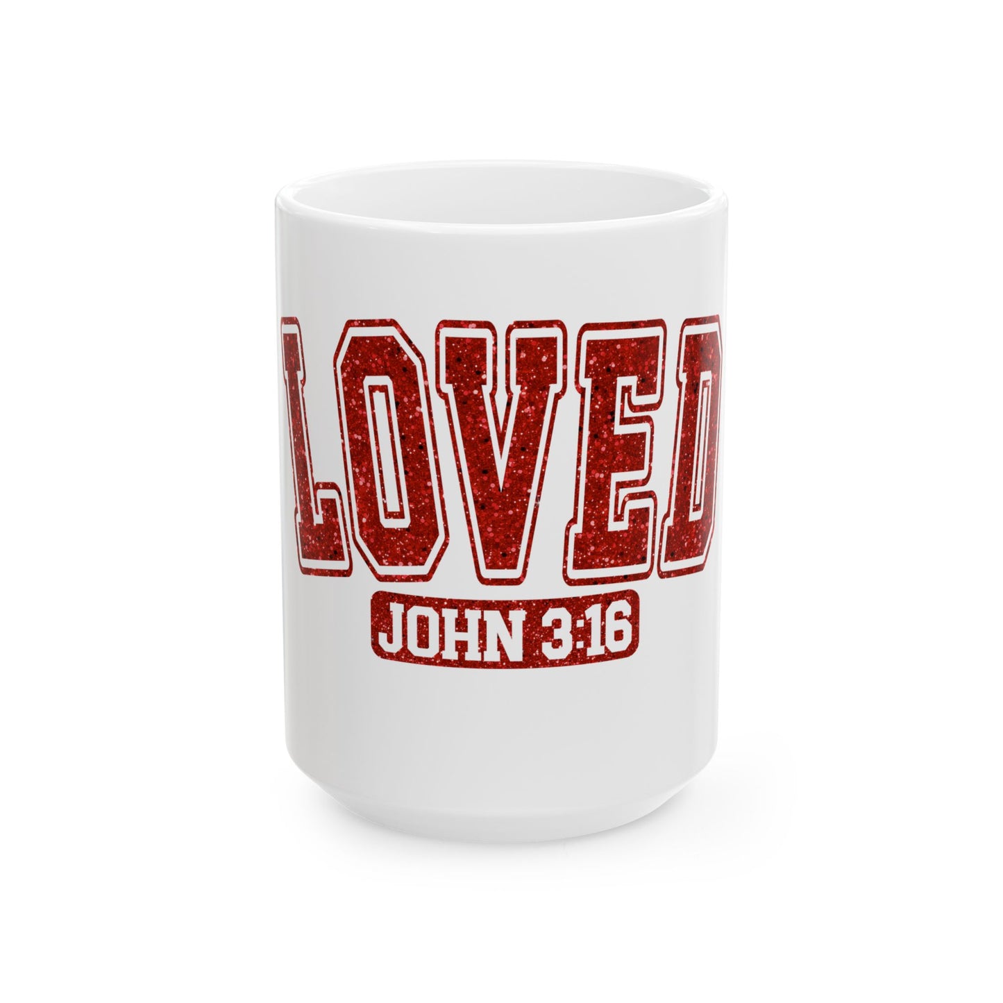 Coffee Mug Loved John 3:16 Religious Gift Ceramic Cup