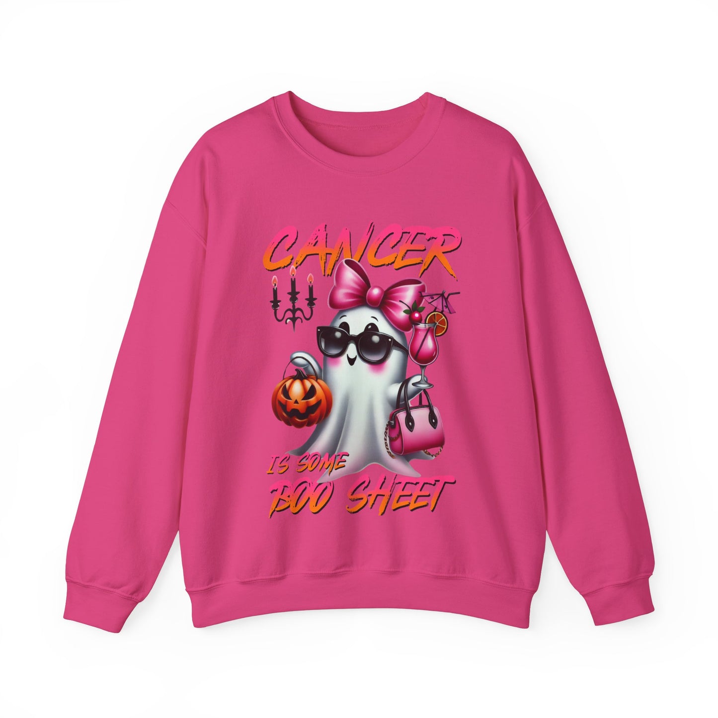 Halloween Sweatshirt - Cancer is some Boo sheet