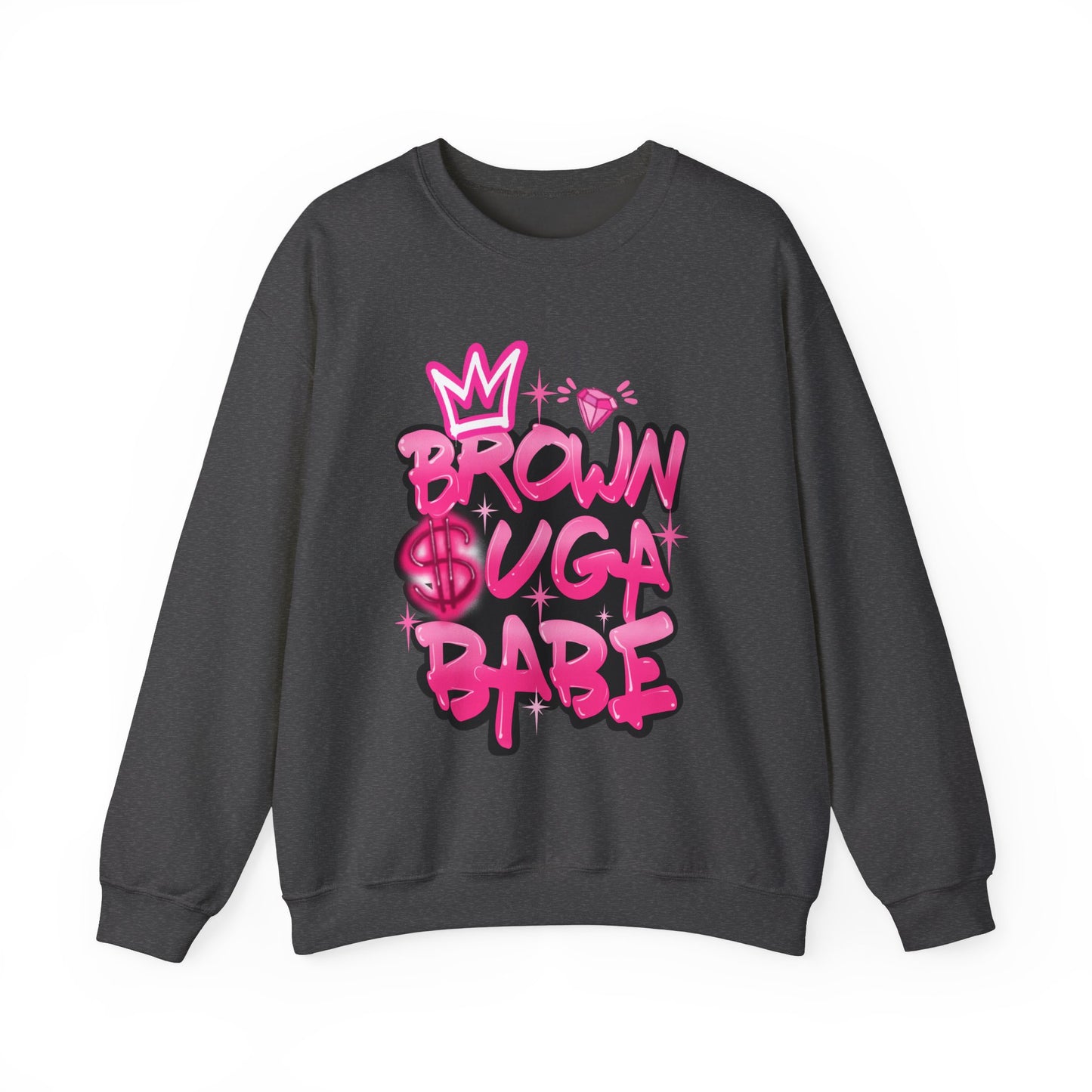 Brown Suga Babe (Pink) Crewneck Sweatshirt