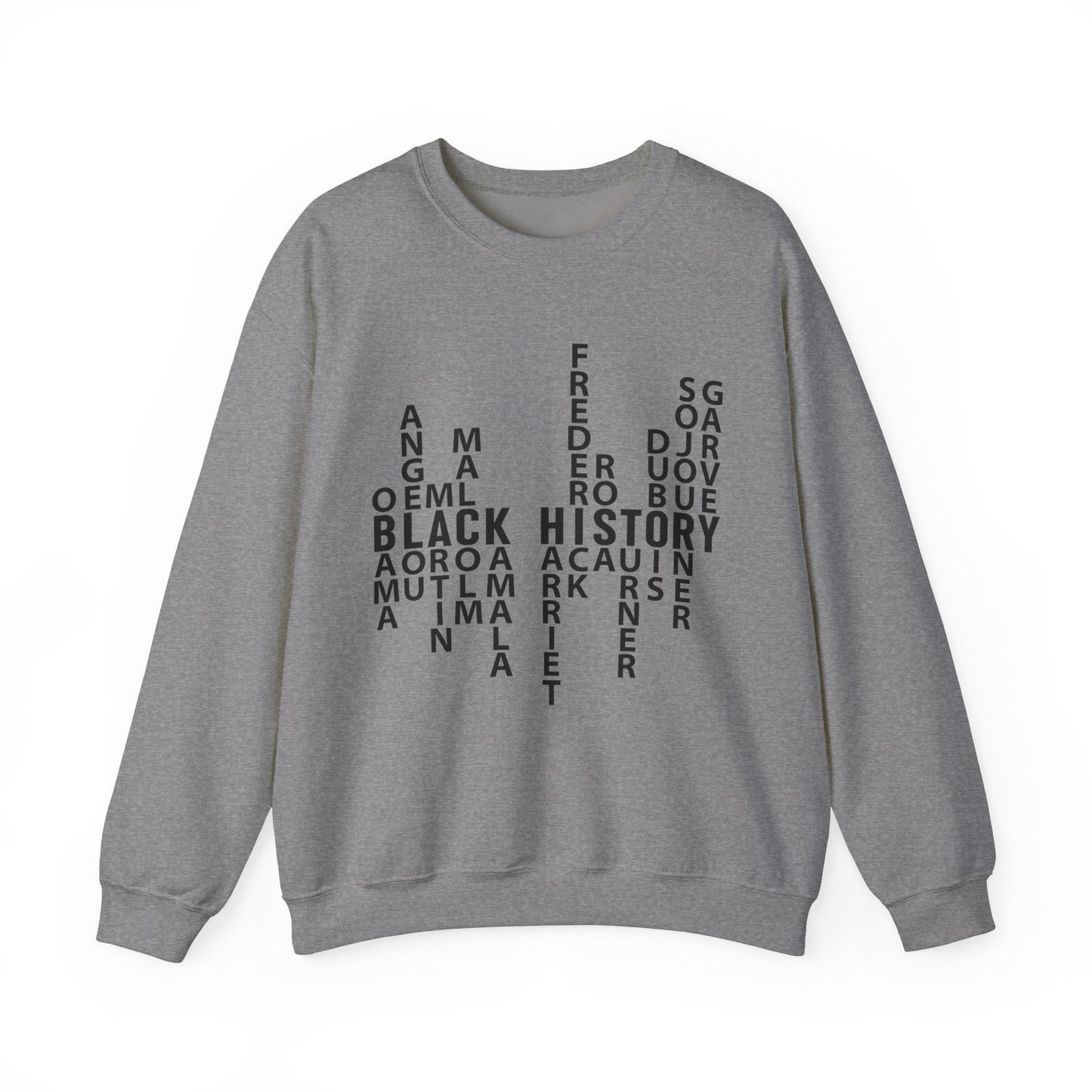 Black History Month Puzzle Art Crewneck Sweatshirt