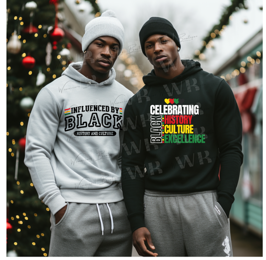 Influenced by Black History and Culture Hooded Sweatshirt