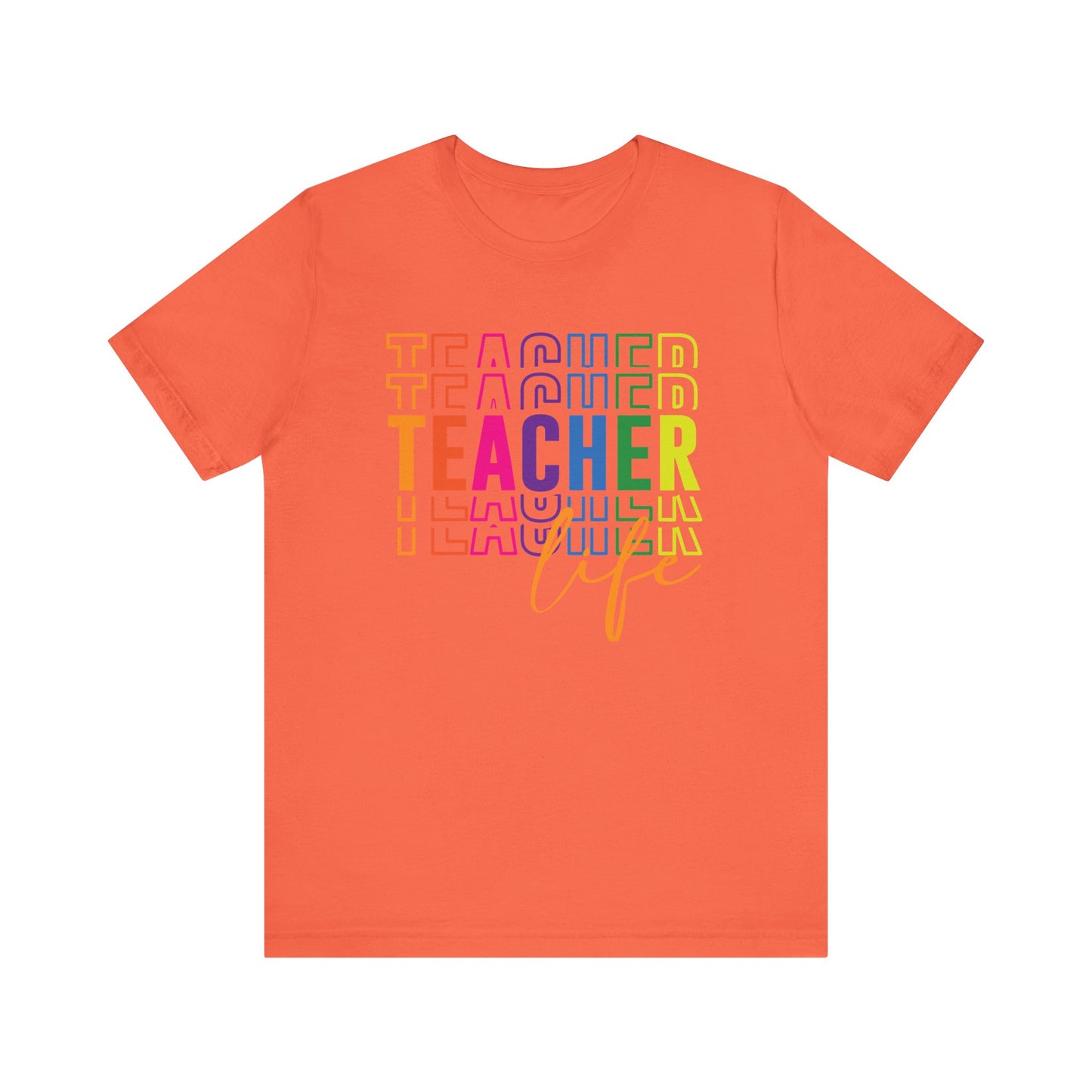 Teacher Life Tee in Multi Color