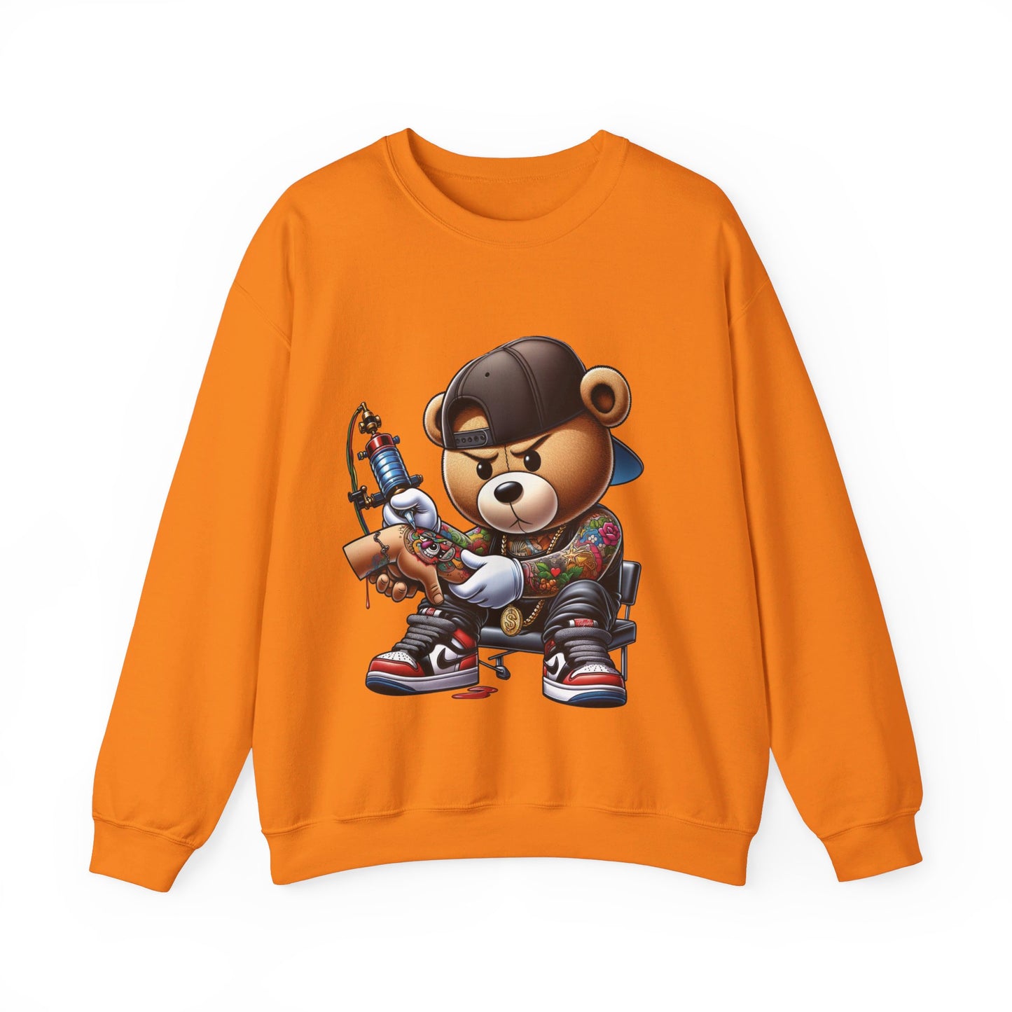 Tattoo Teddy  Crewneck Sweatshirt