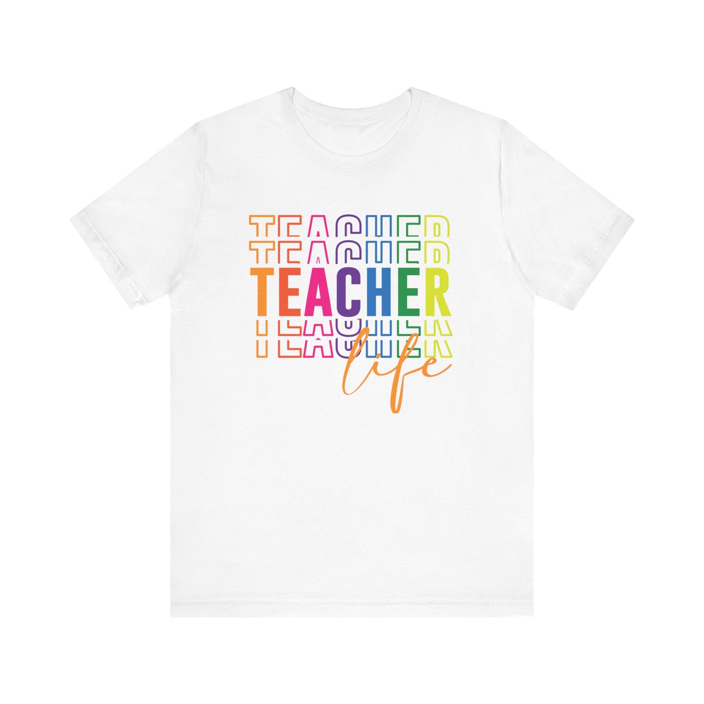 Teacher Life Tee in Multi Color