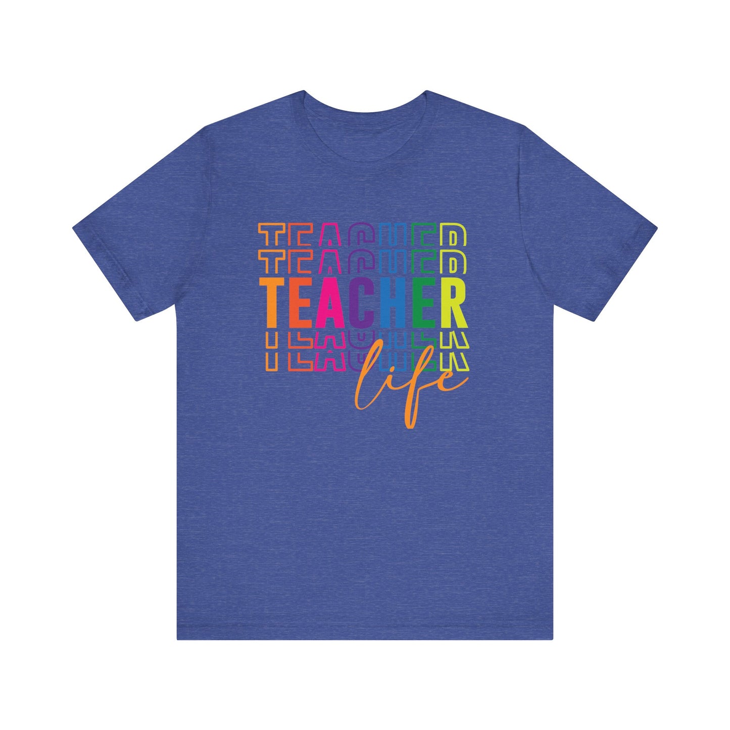 Teacher Life Tee in Multi Color