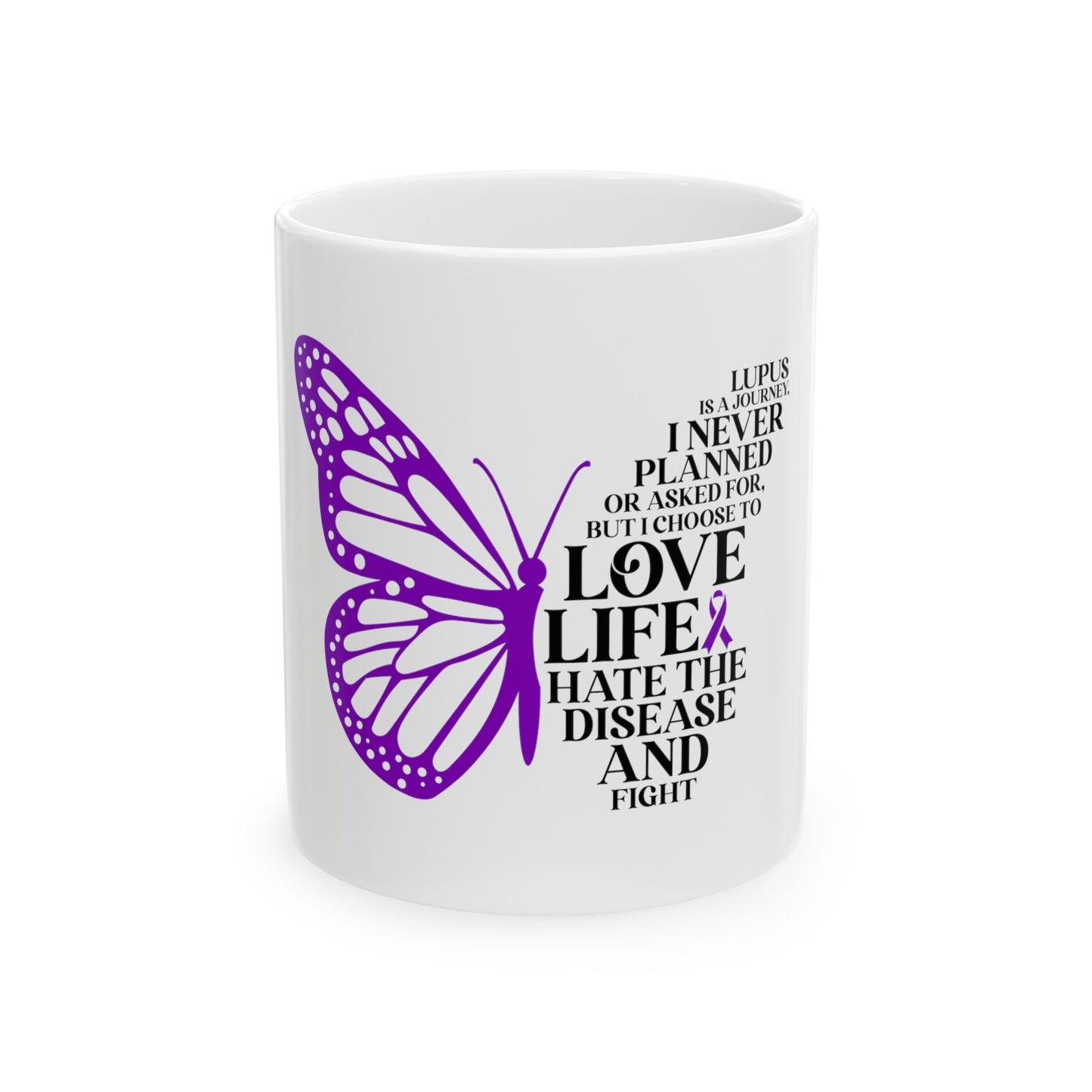 lupus is a journey Ceramic Mug, (11oz, 15oz)