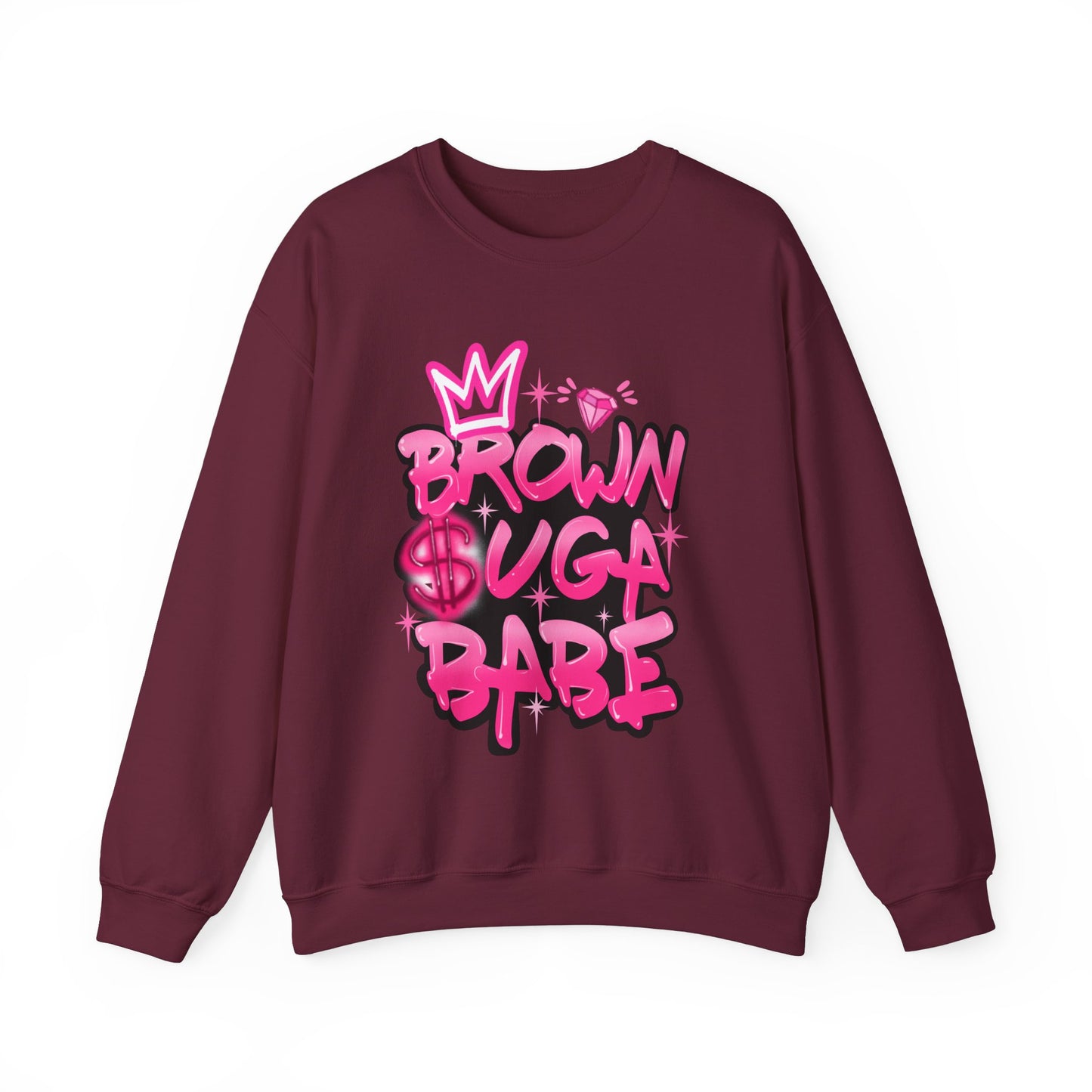 Brown Suga Babe (Pink) Crewneck Sweatshirt