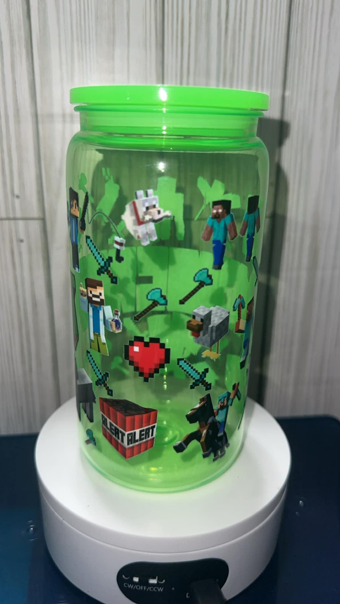 Minecraft Kids acrylic tumbler cup