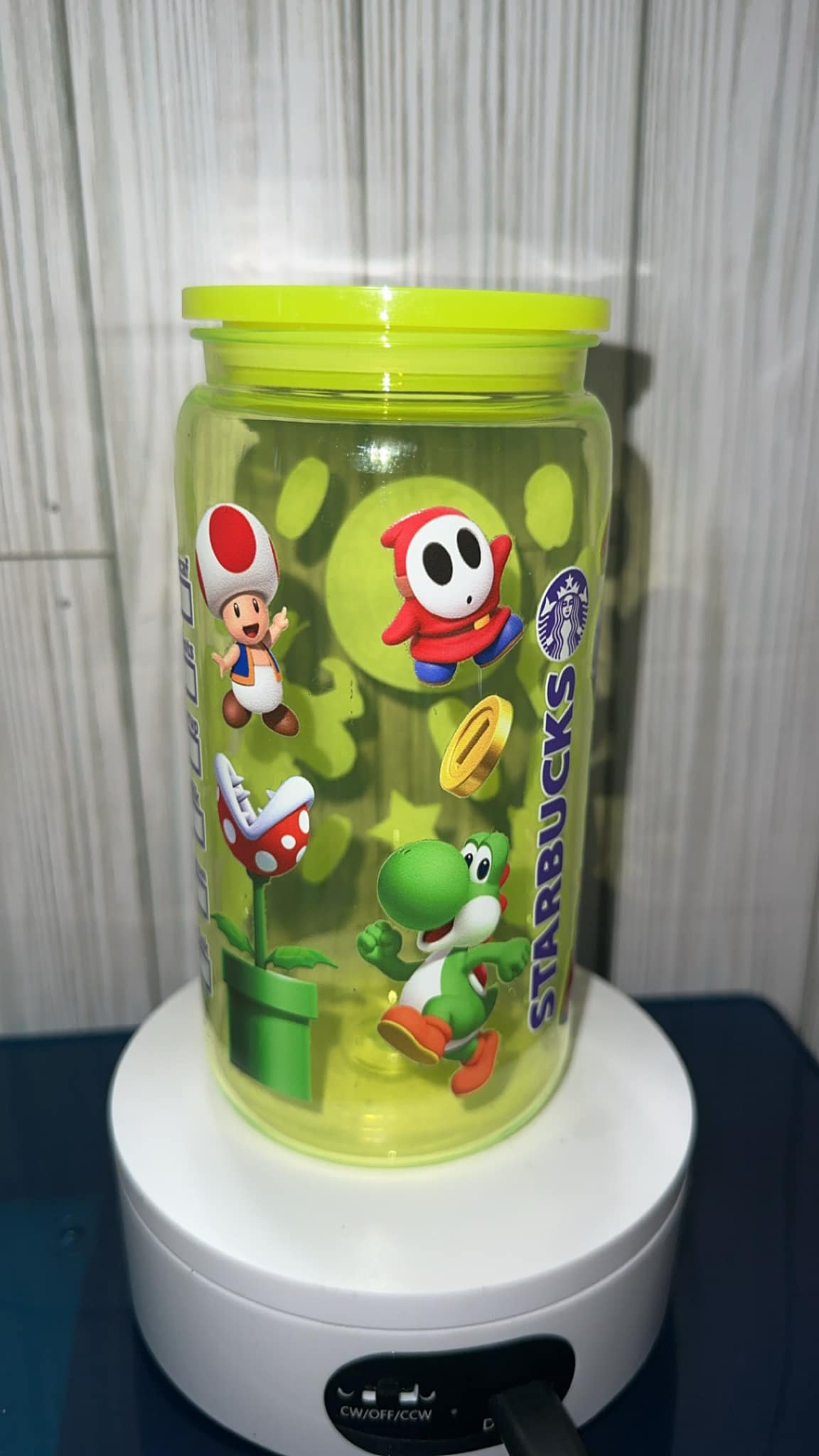 Super Mario Starbucks Kids acrylic tumbler