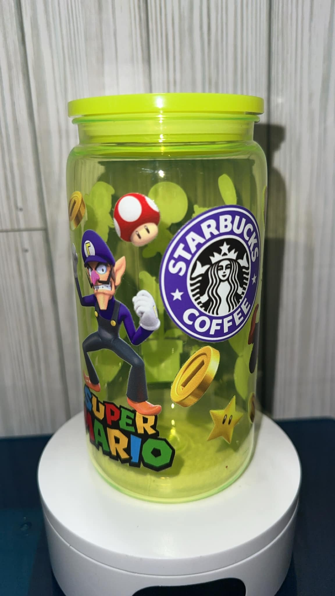 Super Mario Starbucks Kids acrylic tumbler