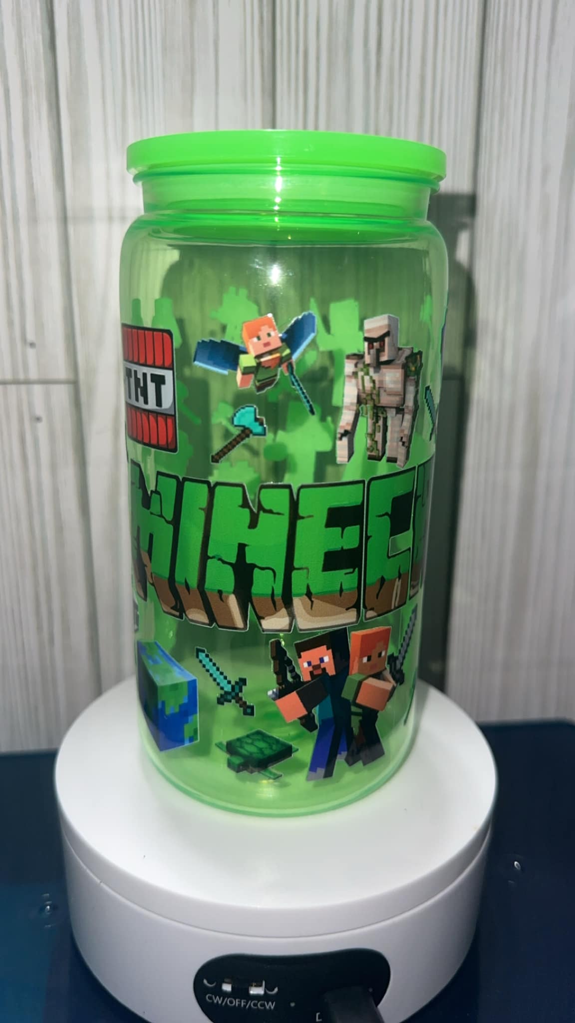 Minecraft Kids acrylic tumbler cup