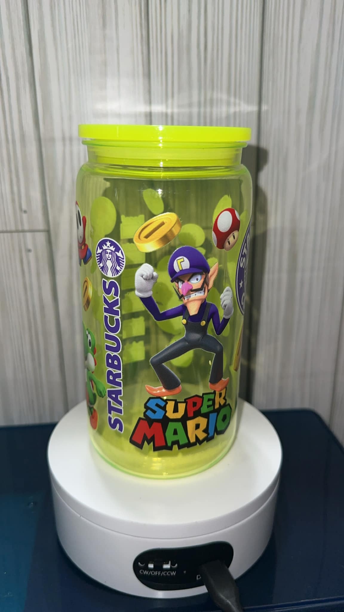 Super Mario Starbucks Kids acrylic tumbler