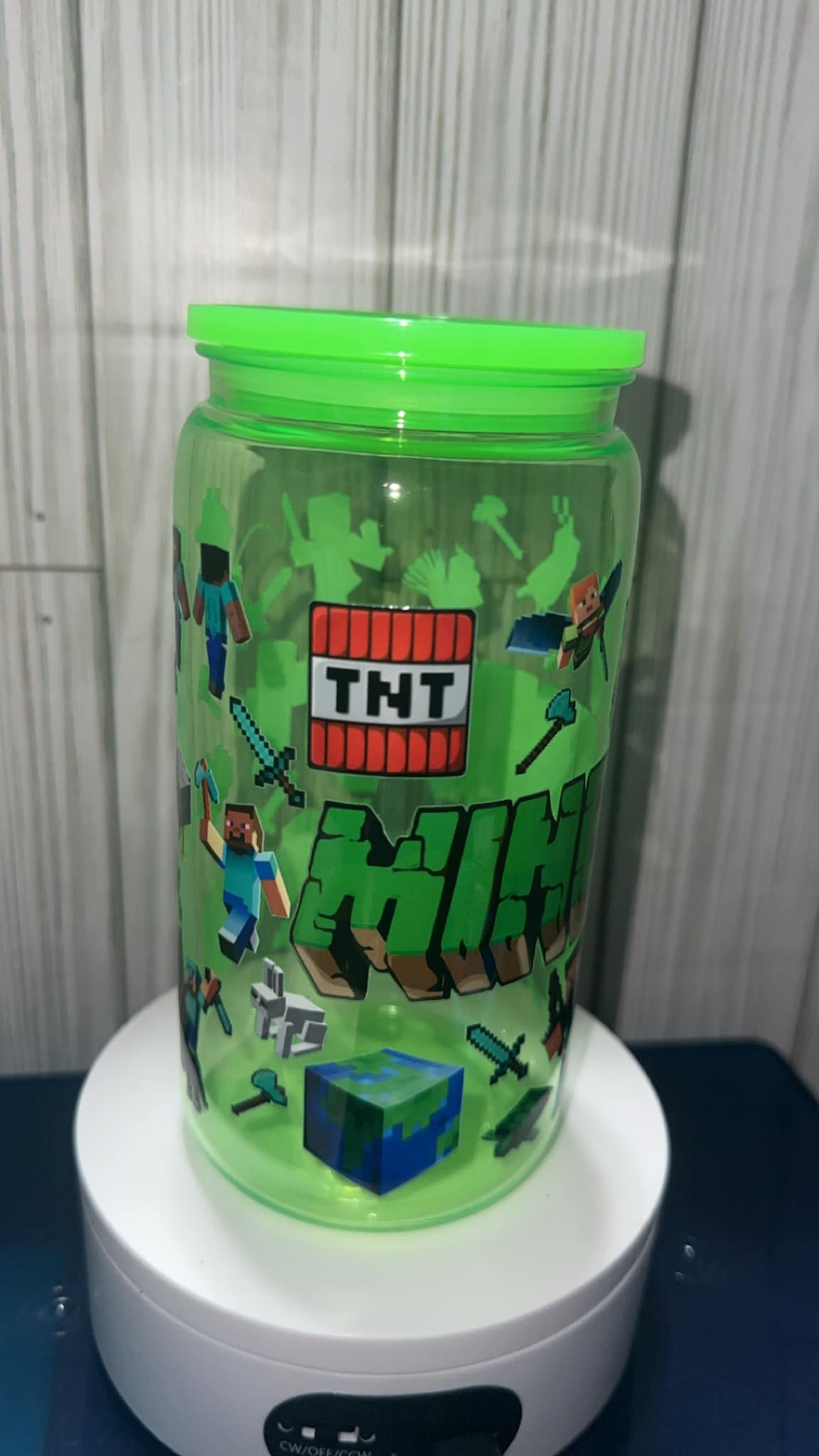 Minecraft Kids acrylic tumbler cup