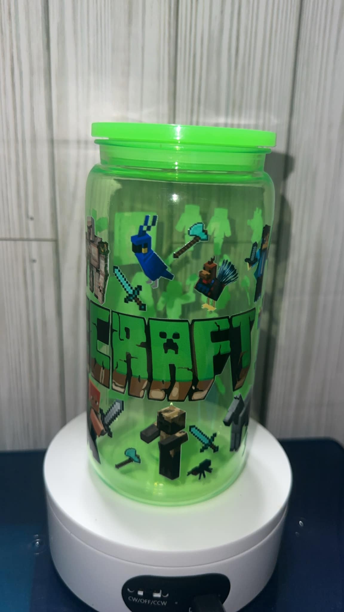 Minecraft Kids acrylic tumbler cup