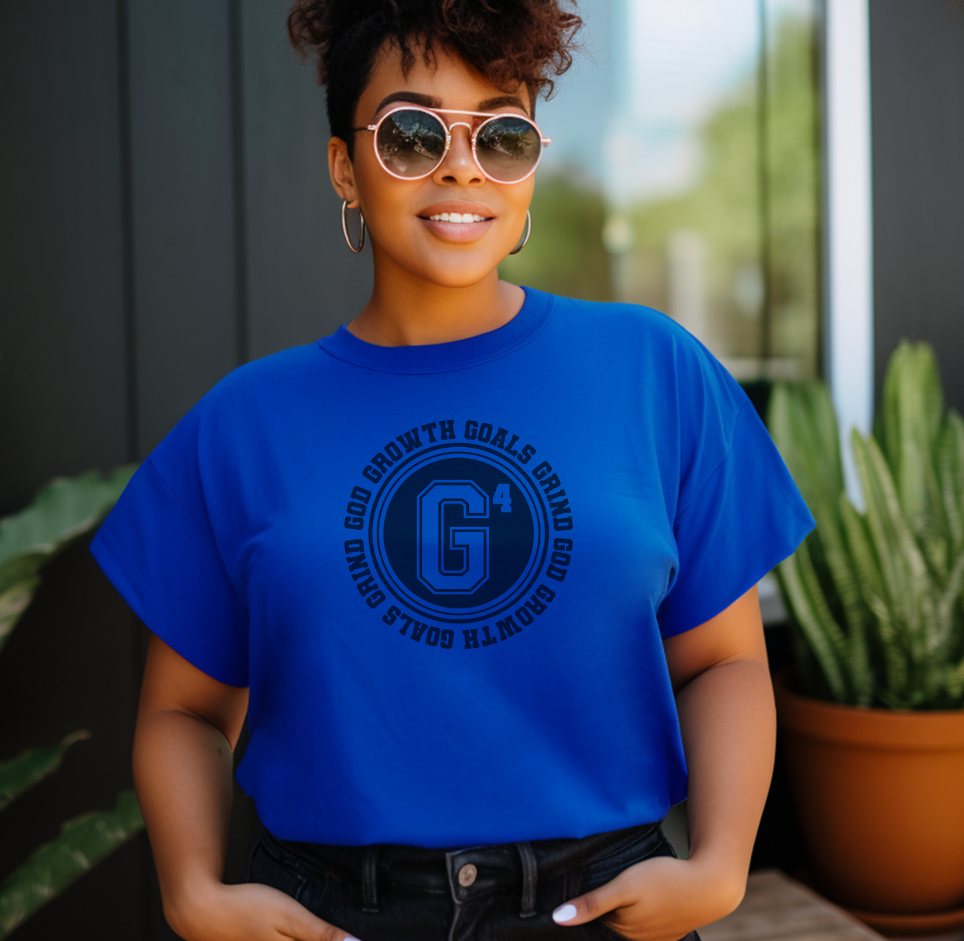 God Goals Growth Grind T-shirt