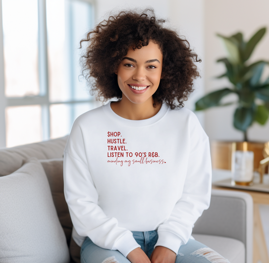 Shop Hustle Travel Crewneck Sweatshirt